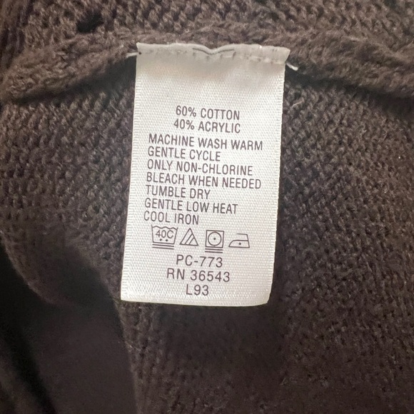 Izod Women’s Brown open sweater vest size S - Picture 4 of 5